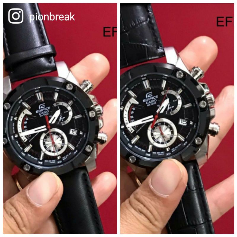 NEW Casio Edifice EFR-559 Kulit | EFR559 LEATHER
