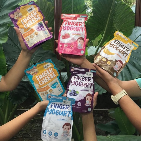 

IVENET Finger Yogurt Snack 20GR - Jajanan Cemilan Permen Bayi dan Anak
