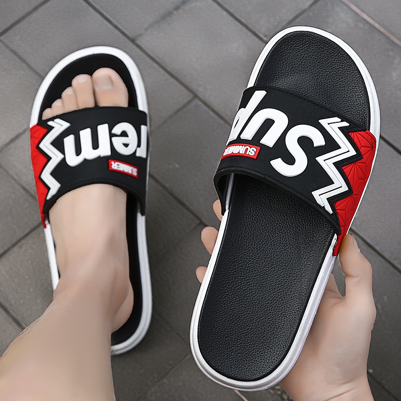 [NOOS] Sandal Pria/Wanita Slip On Karet Unisex Anti Licin Hangout Outdoor Rumahan Import Premium - 270