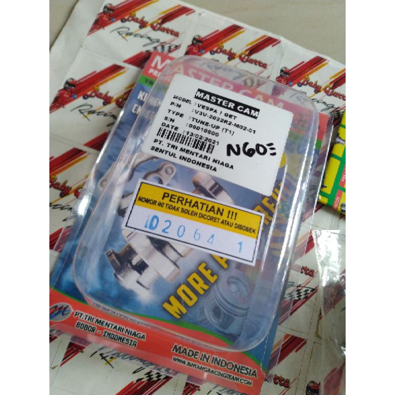 KEM NOKEN AS MASTER CAM SHAFT BRT RACING VESPA MATIC PIAGIO PIAGGIO I GET 3 V SPRINT 125 LX T1 T 1-3