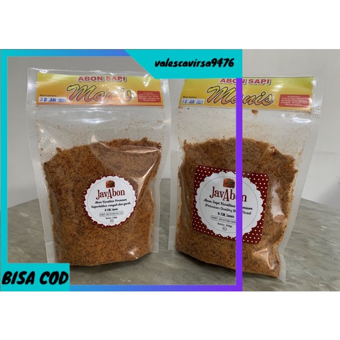 

⭐BISA COD⭐ JavAbon ABON SAPI MANIS (BEEF FLOSS) 250