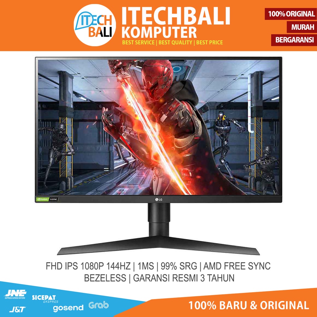 Monitor LED LG 27GL650 / 27GL650F-B 1MS 144HZ Gaming FULL HD  | ITECHBALI