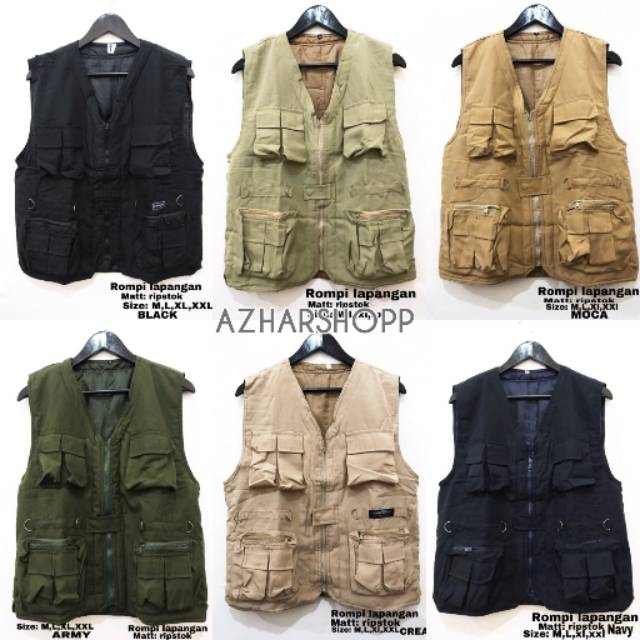 Jaket rompi pria lapangan tactical blackhawk ripstok terbaru | Shopee