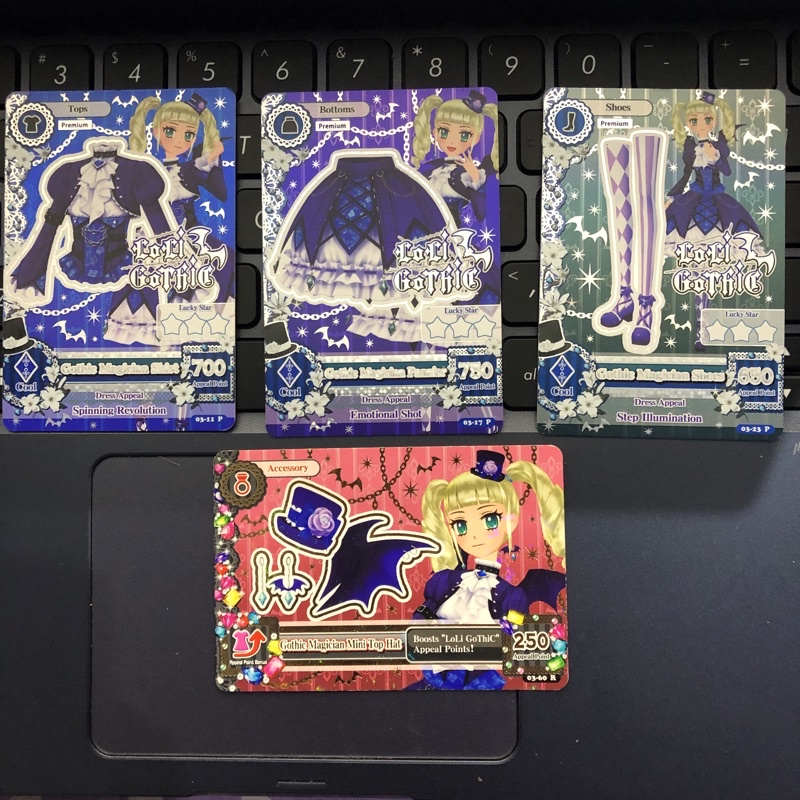 KARTU AIKATSU PREMIUM LOLI GOTHIC YURIKA TODO ONE SET