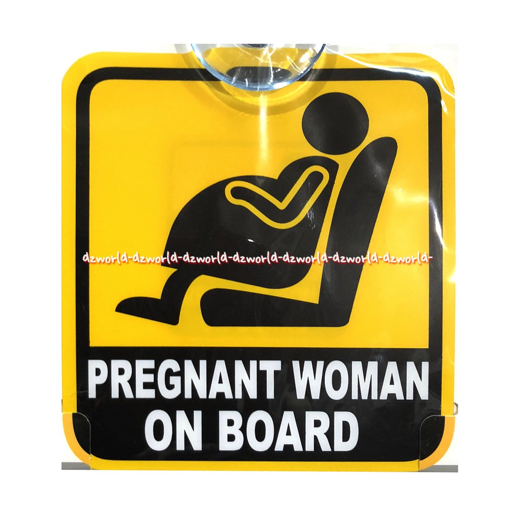 Safety Signal Sticker Pregnant Woman Baby Of Road While Chair On Board Dalam Mobil Stiker Ibu Hamil