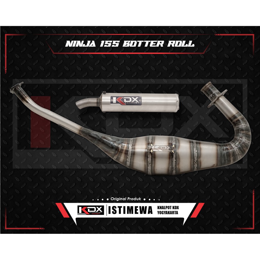 Knalpot KDX Ninja Frame Standar 155 Botter Roll ORIGINAL KDX YOGYAKARTA