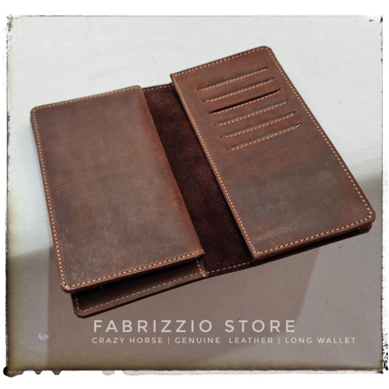 dompet panjang crazy horse kulit asli