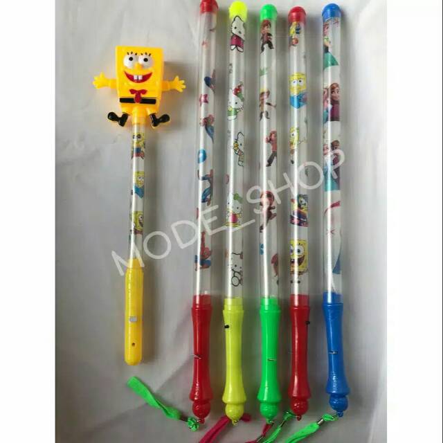 MAINAN STIK PATROLI NYALA LAMPU KARAKTER