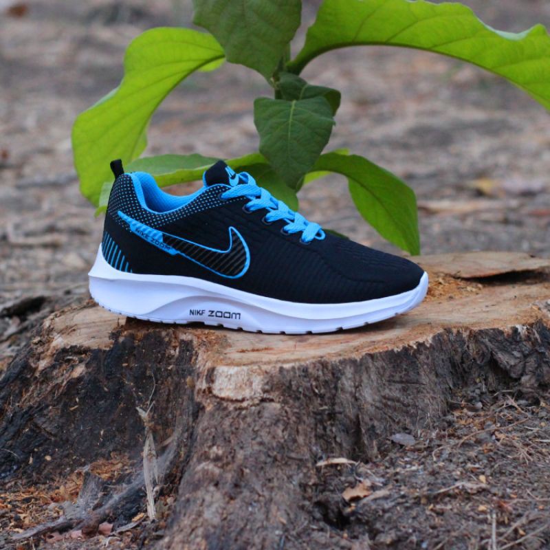 Sneakers Wanita NK Zoom 2 Colors-Hitam Tosca