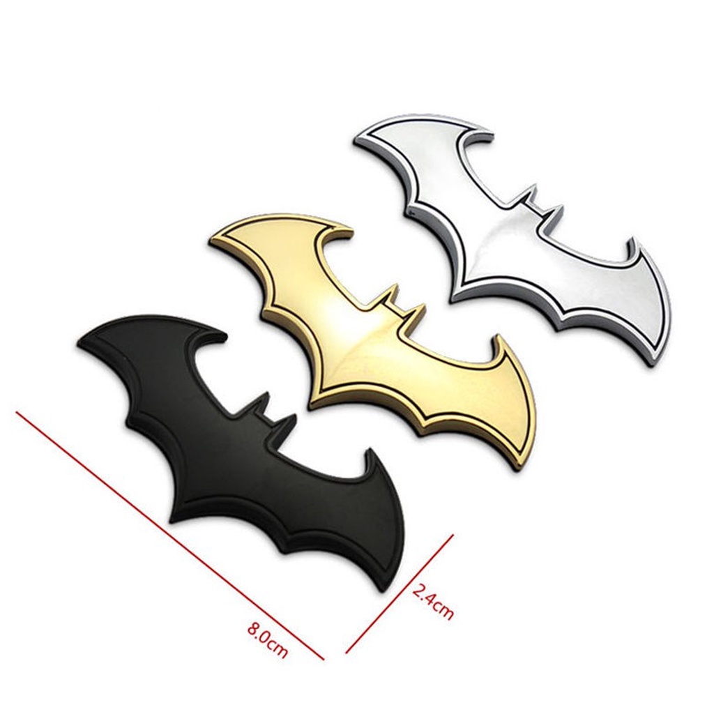 Stiker Emblem Batman / 3D Batman Emblem Full Metal