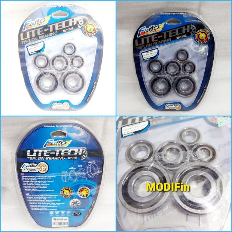 engine bearing set Faito Racing jupiter mx 5s NJMX Laher Mesin Lite Tech c3 6305 6204 6004 6003 6202