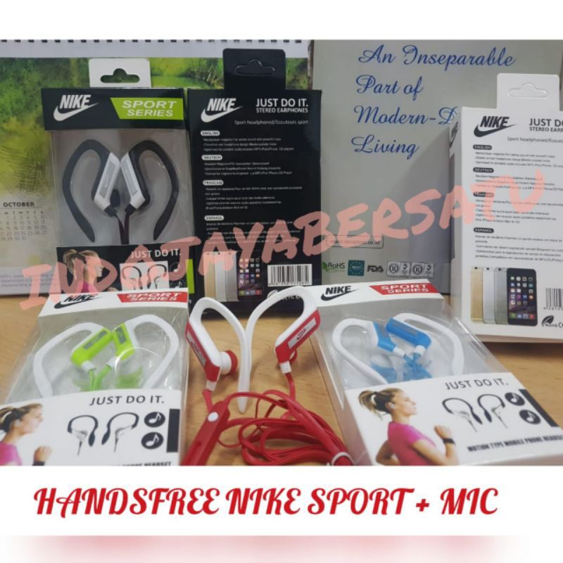 HF HEADSET EARPHONE NIKE SPORT with MICROPHONE
