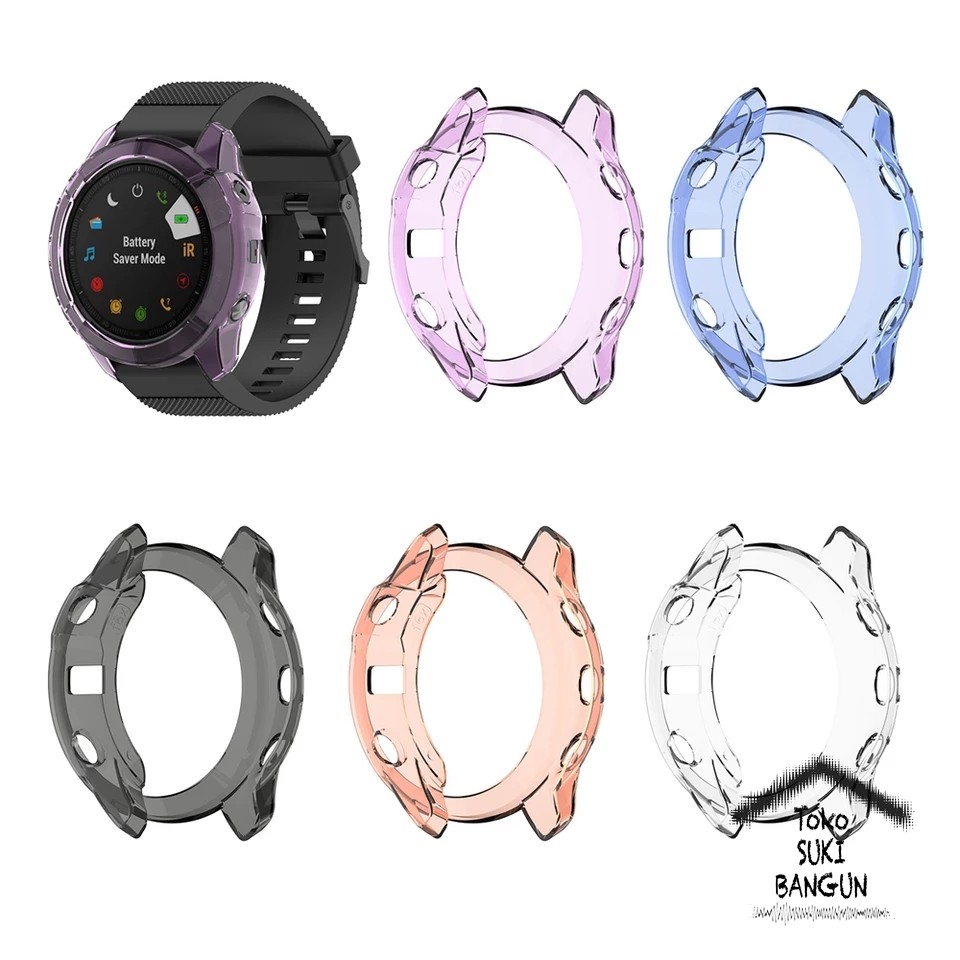 Garmin Fenix 6s 6 6X Case Silicone Rubber Cover Sapphire Pro Solar