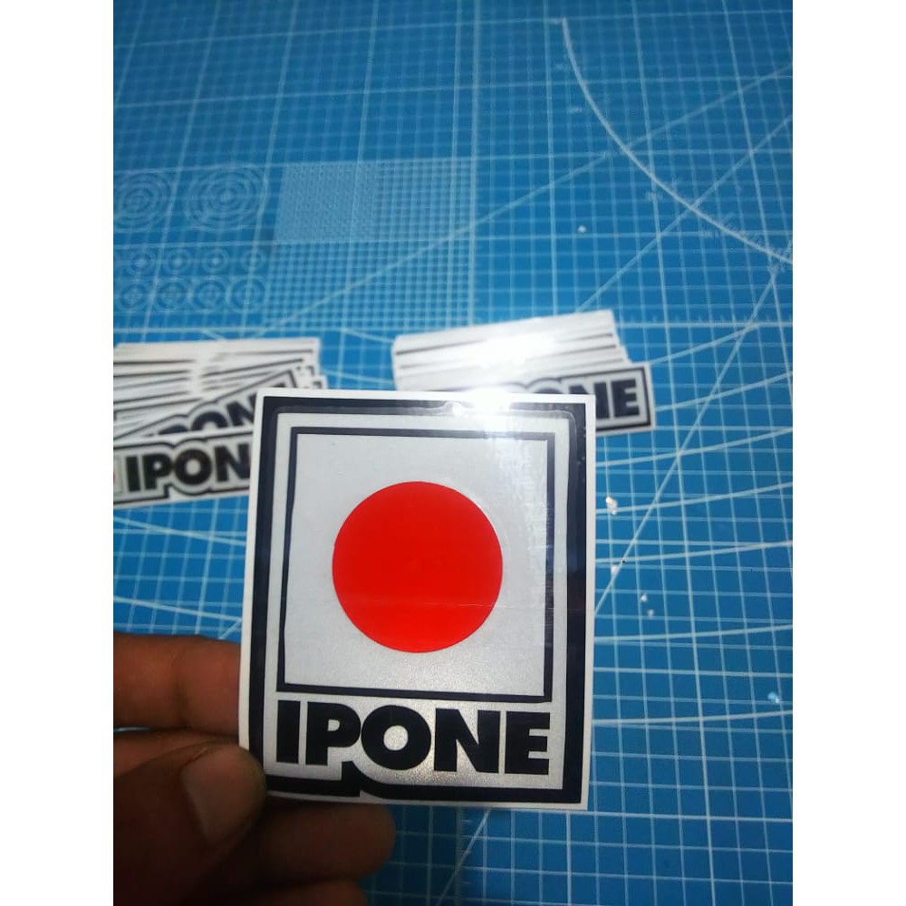 STICKER IPONE CUTTING stiker ipone (A2) stiker sponsor stiker motor