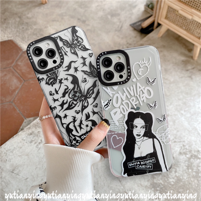 Butterfly Soft Case Tpu Motif Gadis Kupu-Kupu Untuk iPhone 7 8 Plus 6 6s Plus 11 13 12 Pro Max XR X XS Max SE 2020