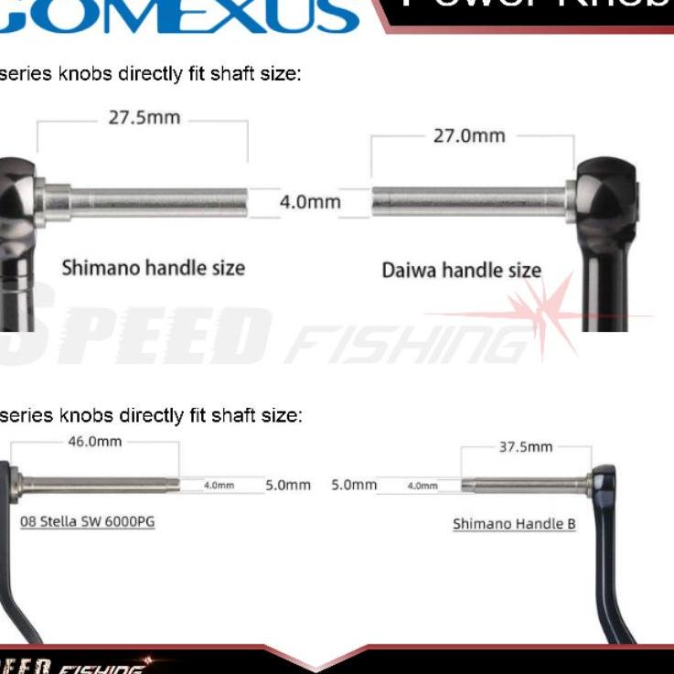 Paling Dicari.. Knob Handle Reel Gomexus Untuk Reel Shimano Daiwa Ryobi