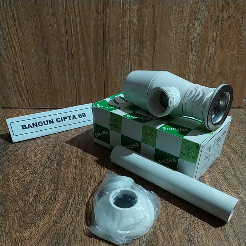 sifon wastafel sakura pvc/pembuangan wastafel