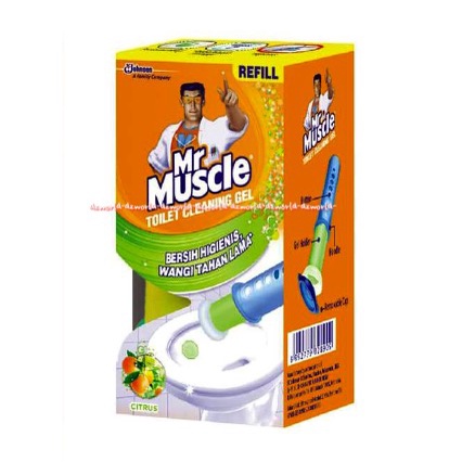 Mr Muscle Toilet Cleaning Gel Isi Ulang Pewangi Kloset WC MrMuskle Toilet Refill 5in1 Dengan Jel Jeli Jelly