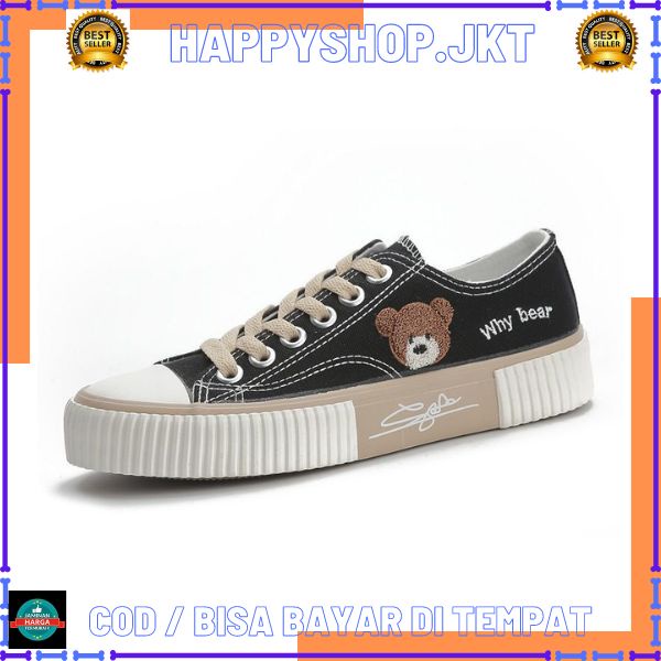 HS / Sneakers Kanvas Wanita Casual Import Fashion Shoes 258