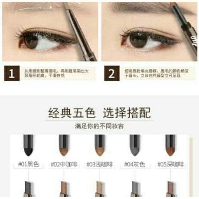 Pensil Alis Eyeliner Hitam Lamiela Pensil Alis Mekanik