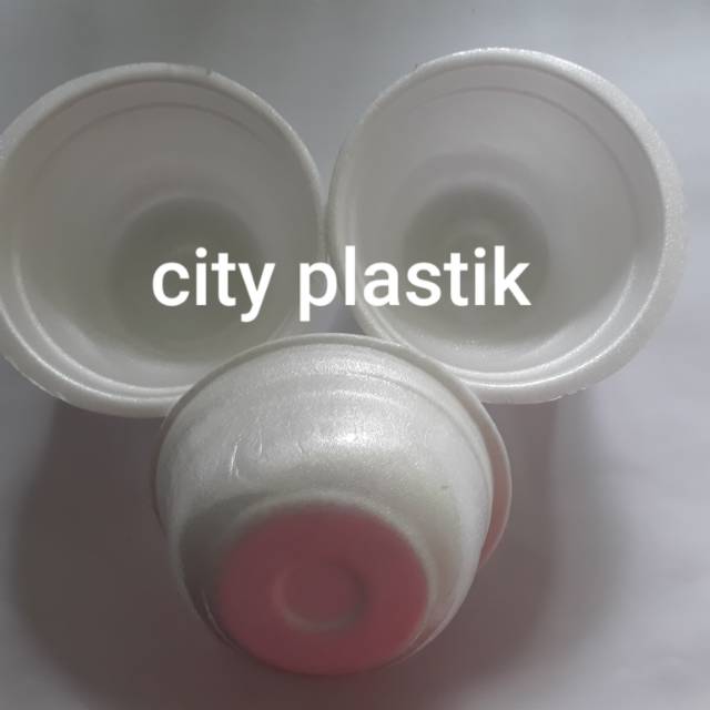 STEROFOAM MANGKOK / MANGKOK GABUS / UK. KECIL MO 6 ISI 100 PCS
