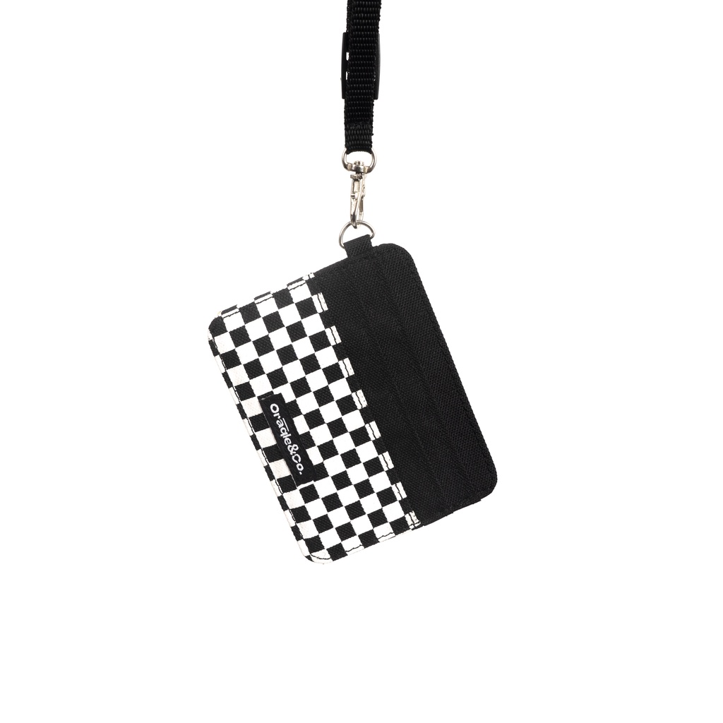 Oraqle SAKO WALLET /DOMPET GANTUNG LEHER CHECK CARD BLACK