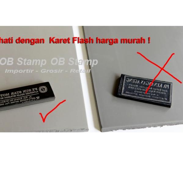 

♞ Karet Stempel Flash "Mark" - Kualitas Premium (Warna Abu-Abu) ➪