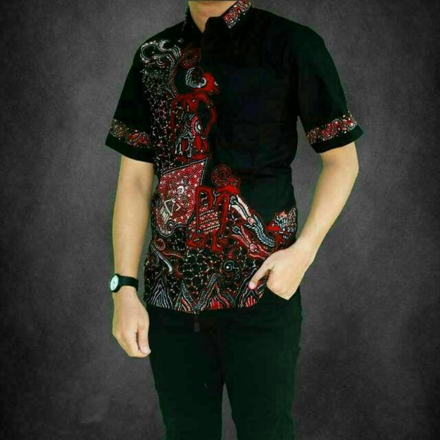 NEW ARRIVAL DISTRO BATIK PRIA BORDIR SOGAN HRB026 BATIKAF NOTOARTO BATIK IPNU-IPPNU HEM PRIA Bel