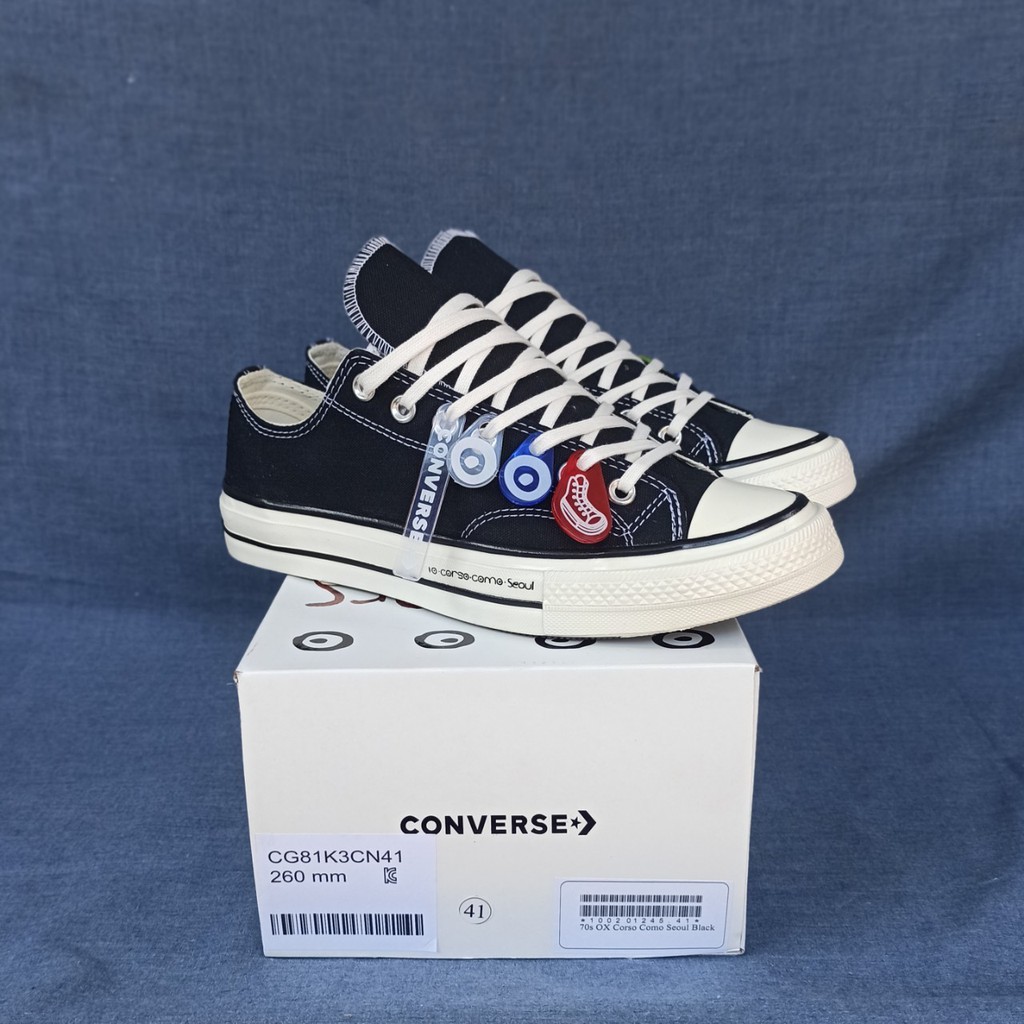 CONVERSE 70S LOW CORSO COMO SEOUL BLACK BNIB