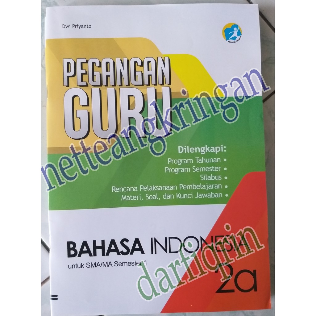 Buku Pegangan Guru Bahasa Indonesia K13 Kelas Xi Sebelas Smt 1 Revisi 2017 New Top Shopee Indonesia