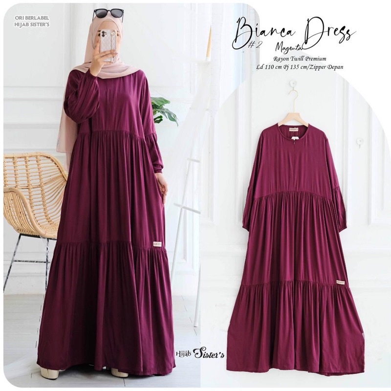 BIANCA DRESS RAYON TWIL PREMIUM by HIJAB SISTER’S