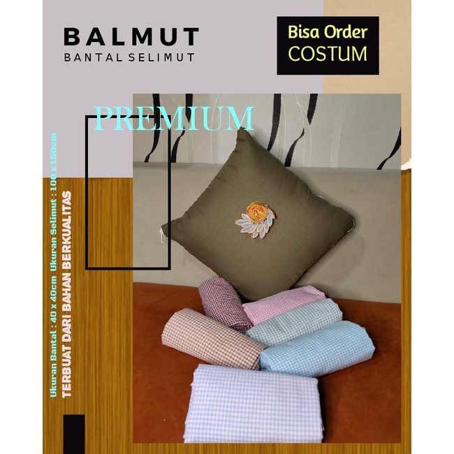 Balmut (Bantal Selimut) Bahan Katun Premium