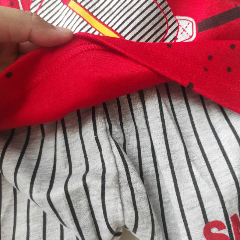 JVC SNI Setelan baju kaos celana panjang salur TAS anak bayi