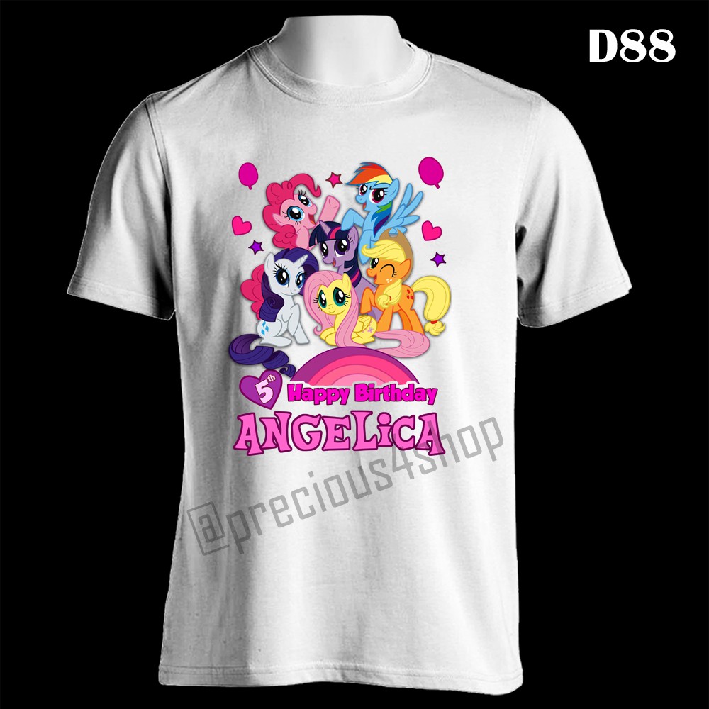 My Little Pony Cute Birthday Tee Kaos Couple Family T Shirt
