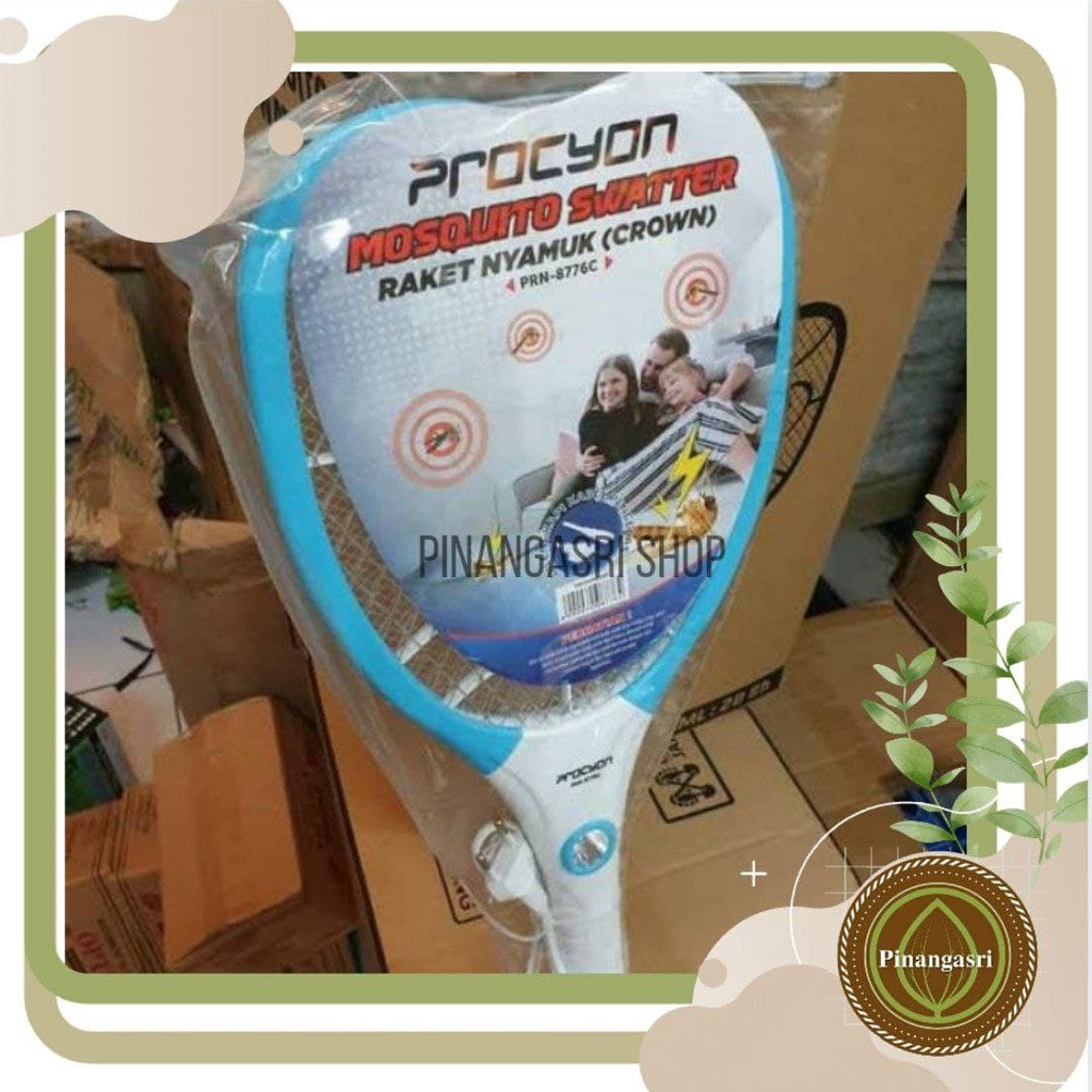 Procyon Raket Nyamuk Listrik Mosquito Swatter + Kabel Cas + senter