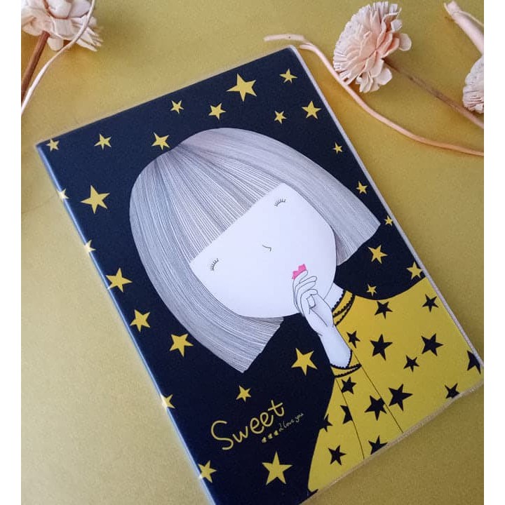 

Buku Tulis / Buku Catatan / Notebook Fancy Korea - SWEET GIRL (BLACK)