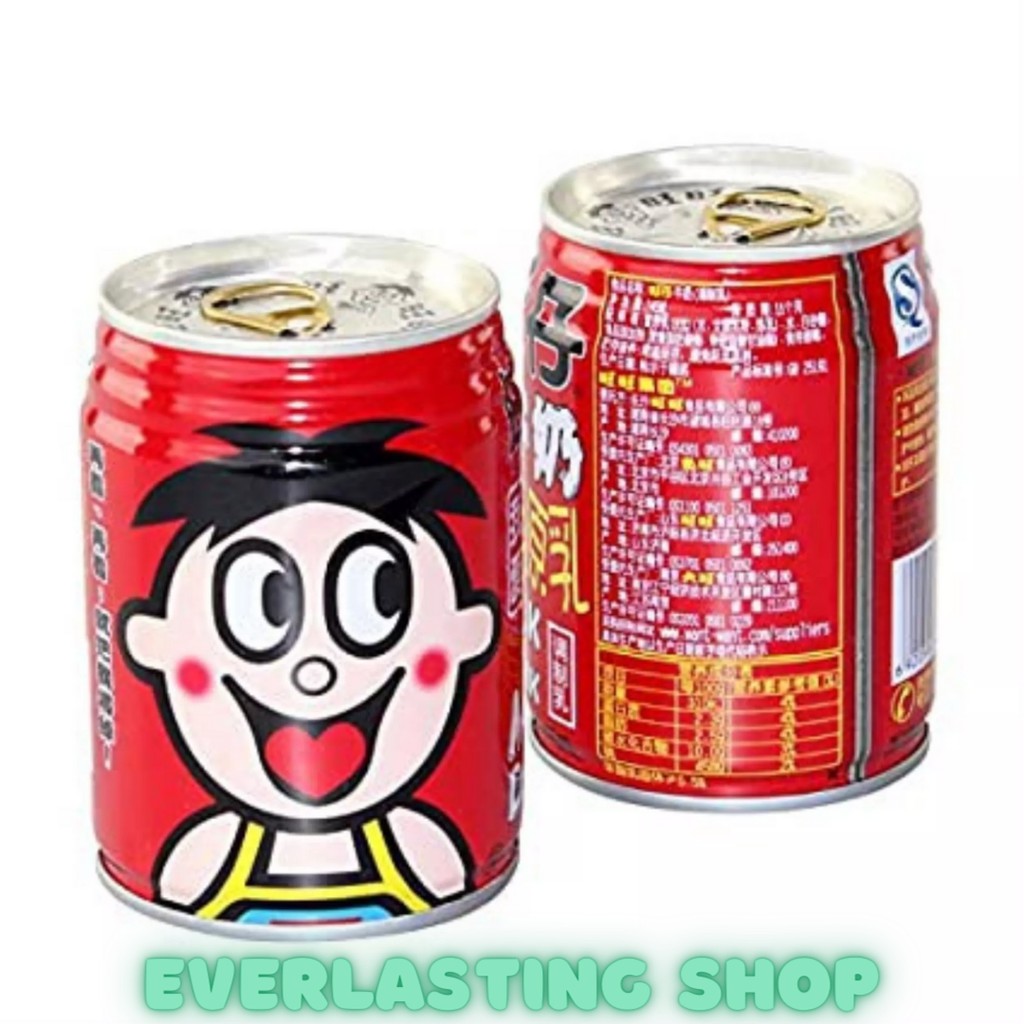 

Want Want Milk Drink Can Hot Cold Wang Wang Minuman Susu Beverage Chinese Taiwan Food Snack Kid Sterilized