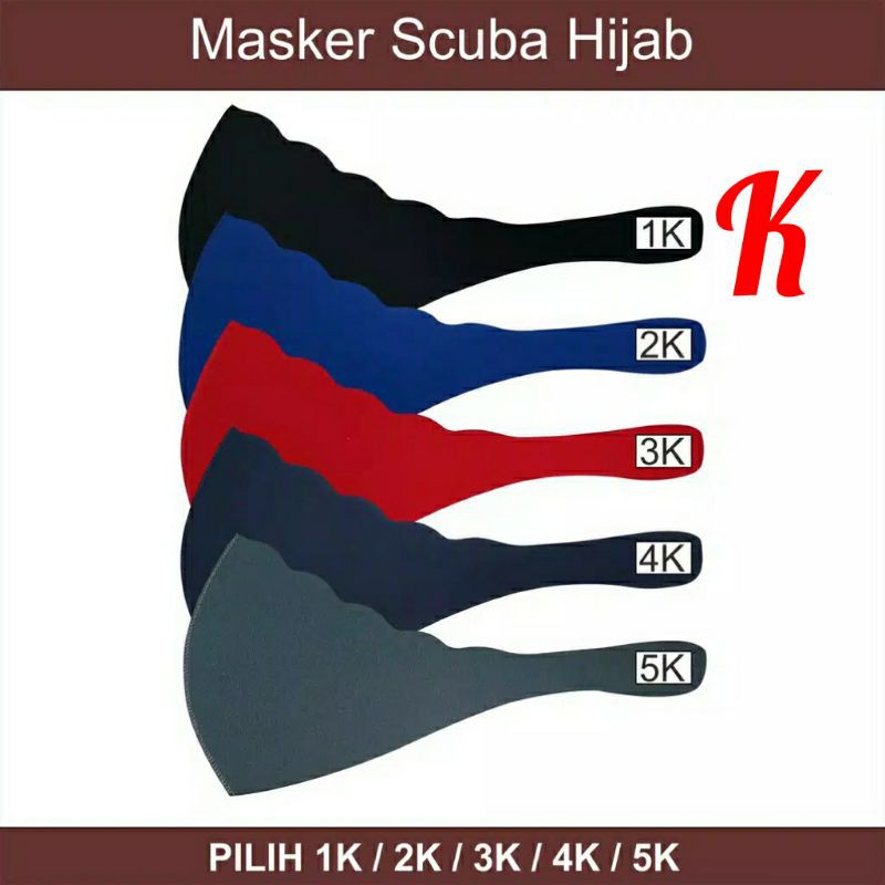 Masker Hijab Scuba