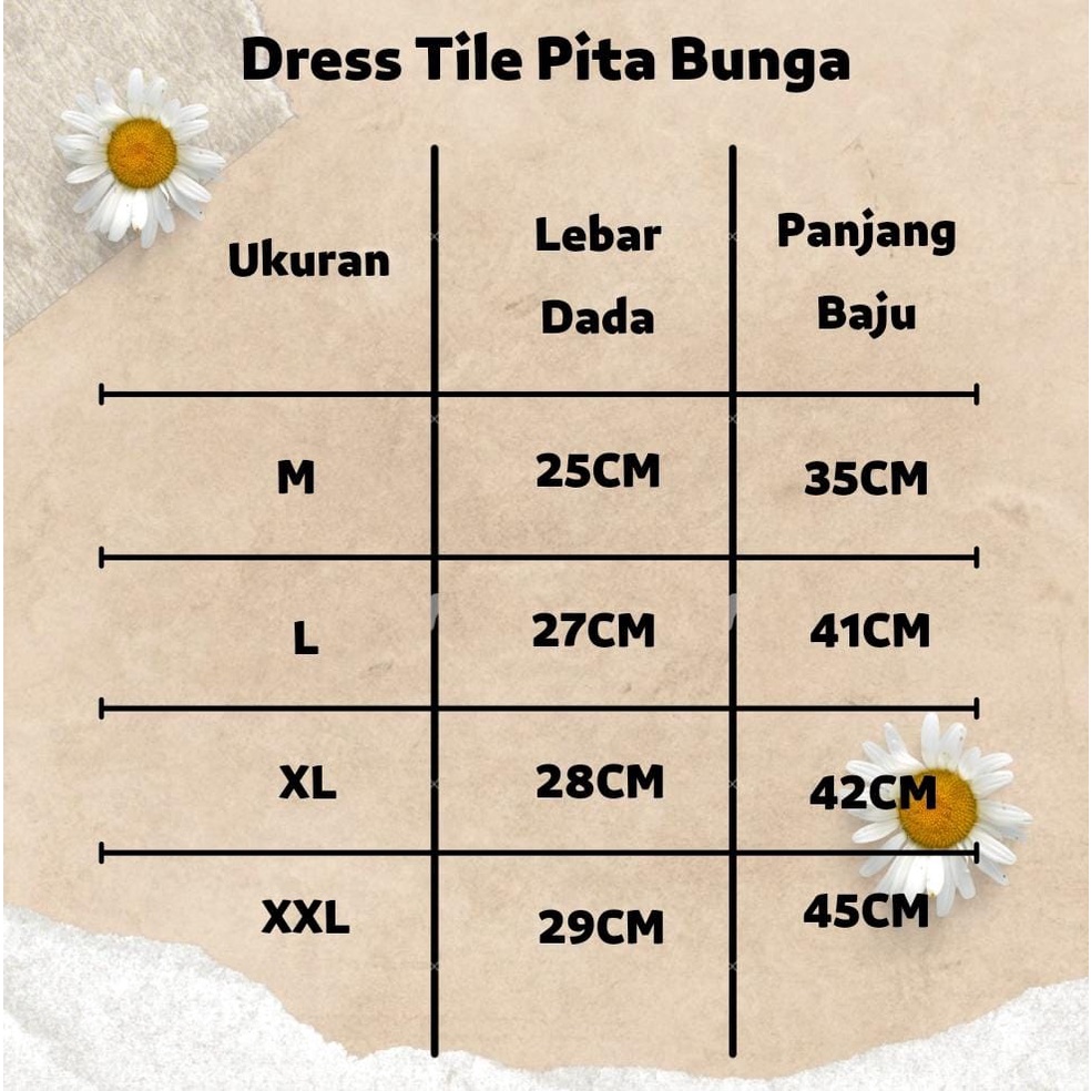 Dress Tile Pita Bunga 6M-2Y Dress Tile Anak Lucu Fashion Anak Perempuan CBKS