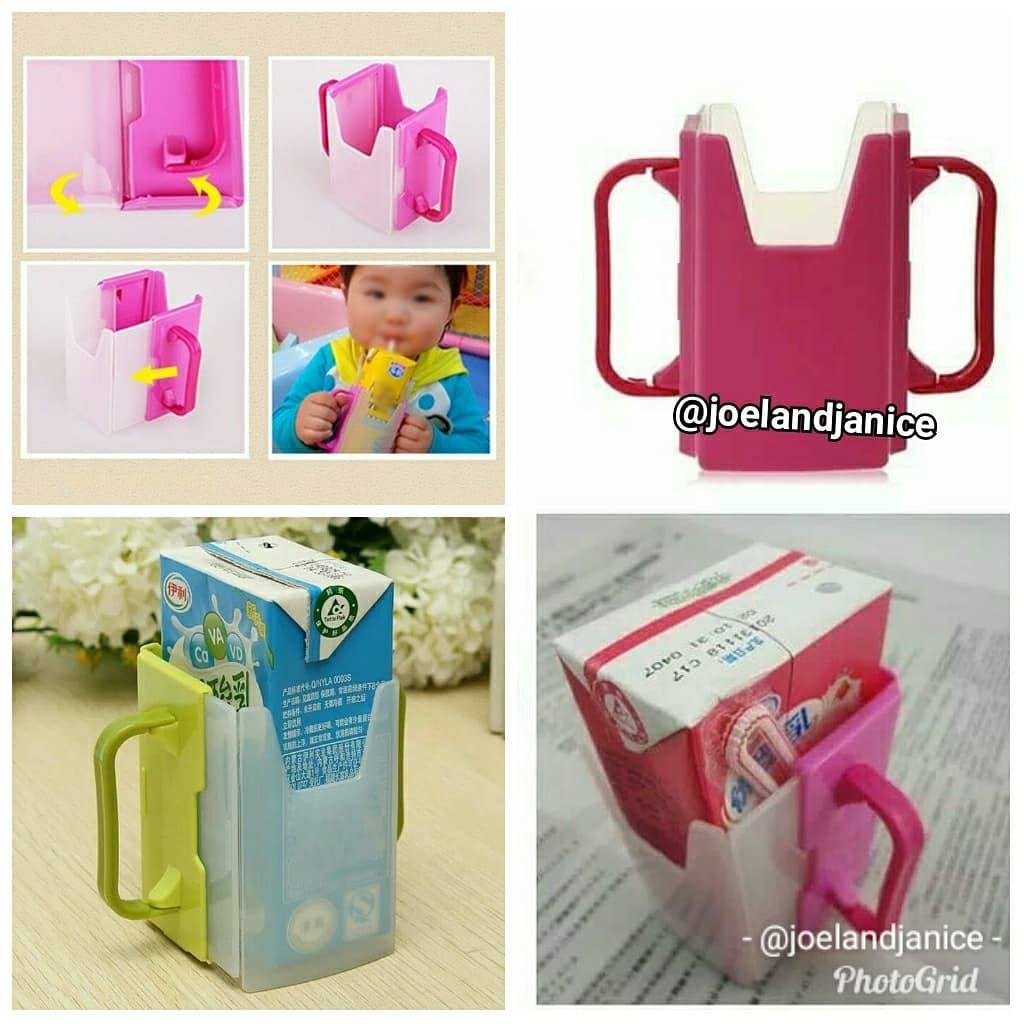 Safy Baby Toddler Juice Milk Box Bottle Cup Holder Milk Holder