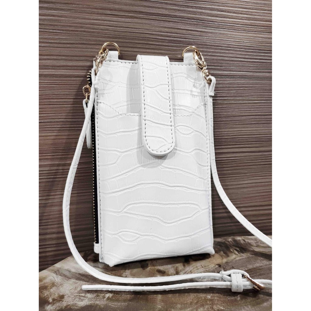 Croco Sling Tas Handphone LFL - PUTIH