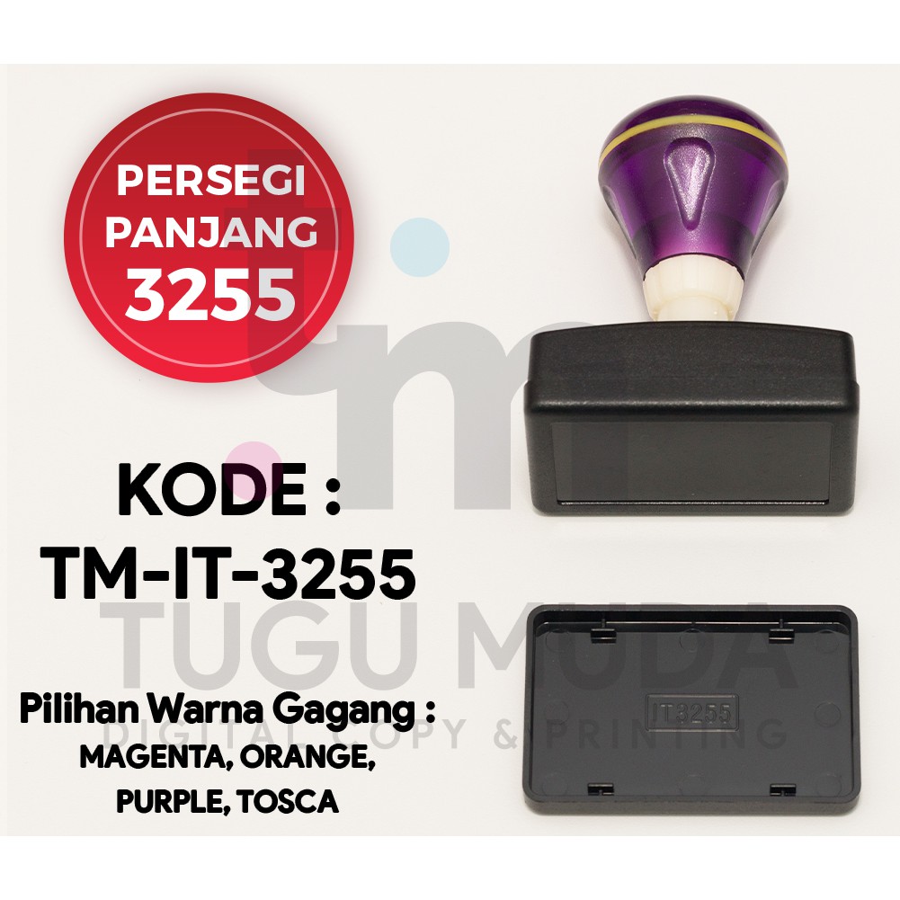 

Gagang Stempel Flash PERSEGI PANJANG 3255 (32x55mm) -TM-IT-3255