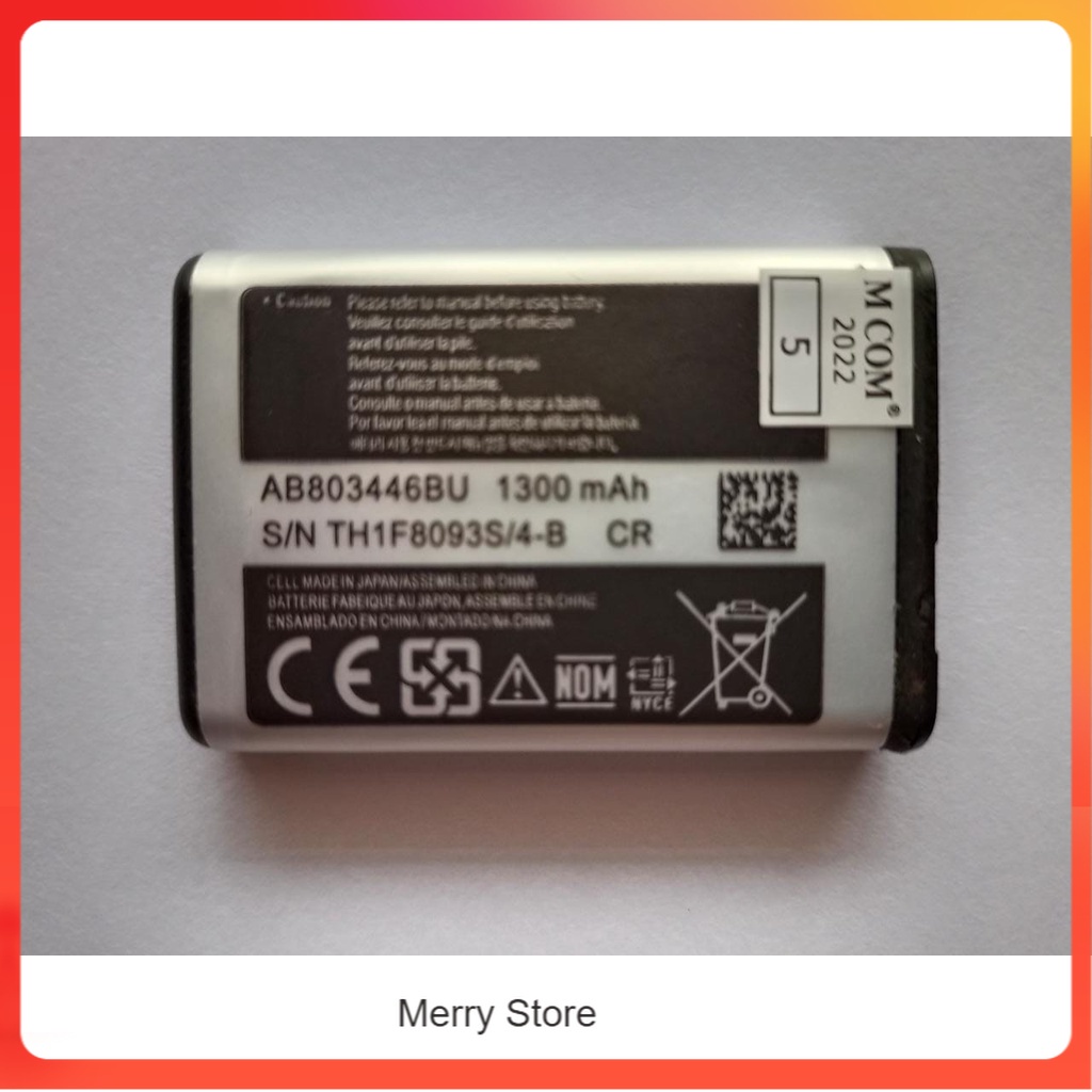 MS Battery Batere Batre Baterai Mcom Samsung Xcover B2710 AB803446BU