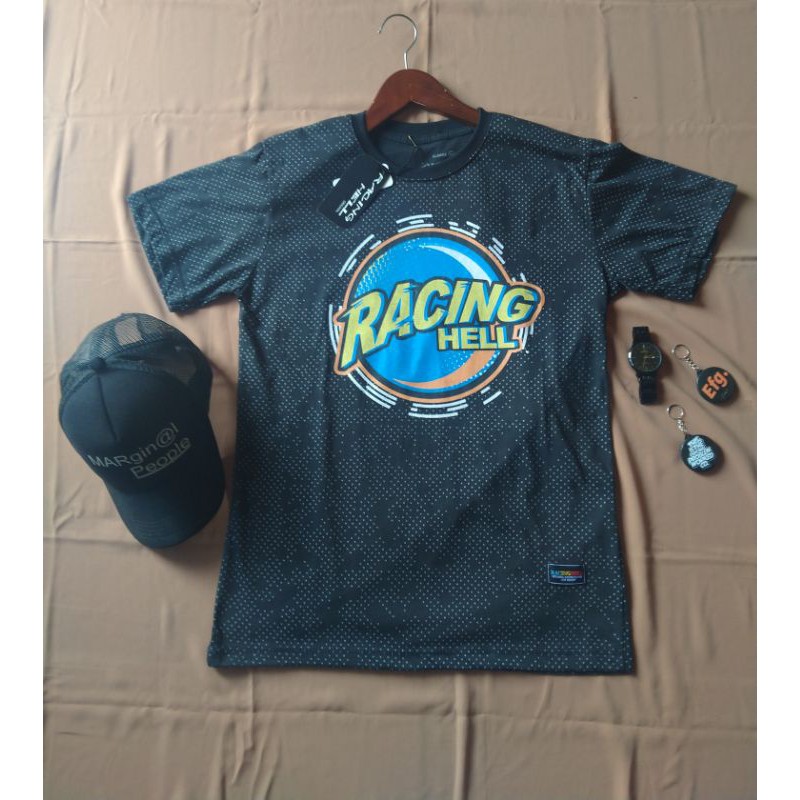 Kaos Distro Racing Free Stiker Dan Gantungan Kunci