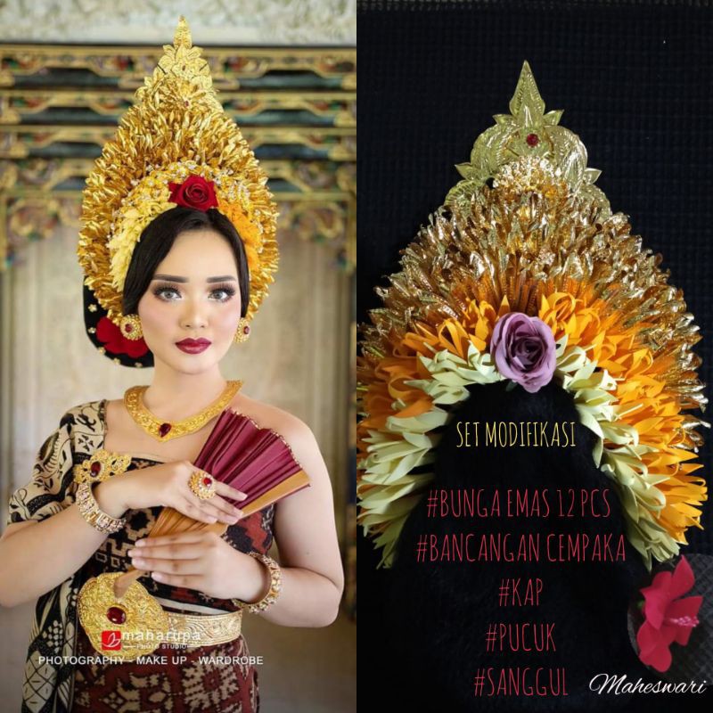 Set Payas Modifikasi # Pengantin Bali # Bunga bijian