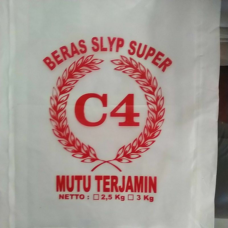 plastik beras c4 2.5kg dan 3 kg (100lbr)