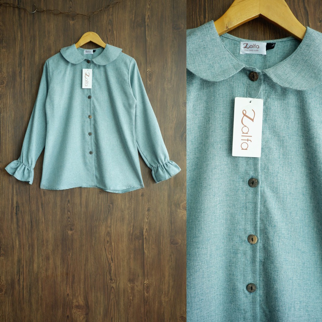 BLOUSE MEDINA by ZALFA OUTFIT / blouse wanita murah / blouse kekinian-Mint