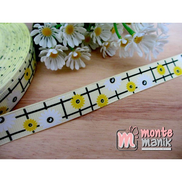 

Pita Grosgrain Sunflowers Kuning 1/2"(PITA-060)