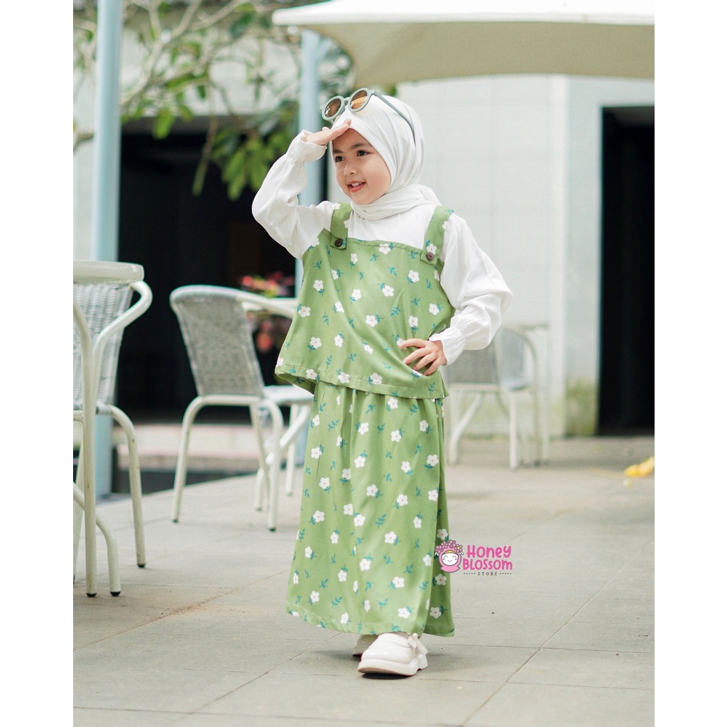 HoneyBlossom - setelan rok anak / setelan rok anak perempuan alyssa 1-5 tahun