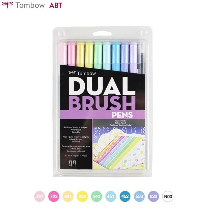 

[[COD]] Tombow Dual Brush Pen ABT Pastel Palette Set 10 PRODUK TERBATAS Kode 962